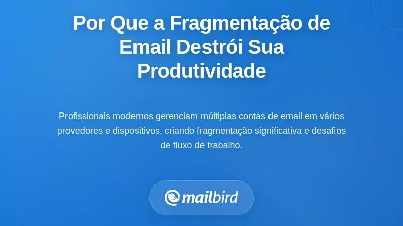 Compreender Por Que a Fragmentação do Email Destrói a Sua Produtividade