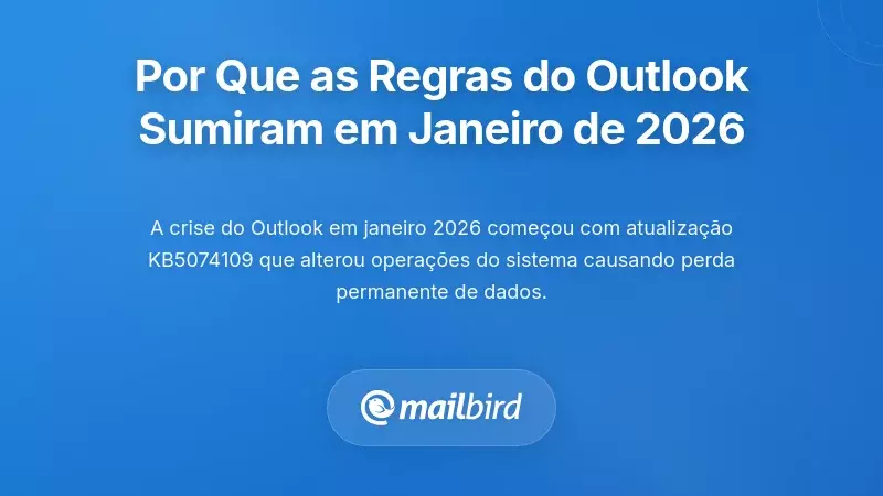 O que Realmente Causou o Desaparecimento das Regras de E-mail do Outlook em Janeiro de 2026