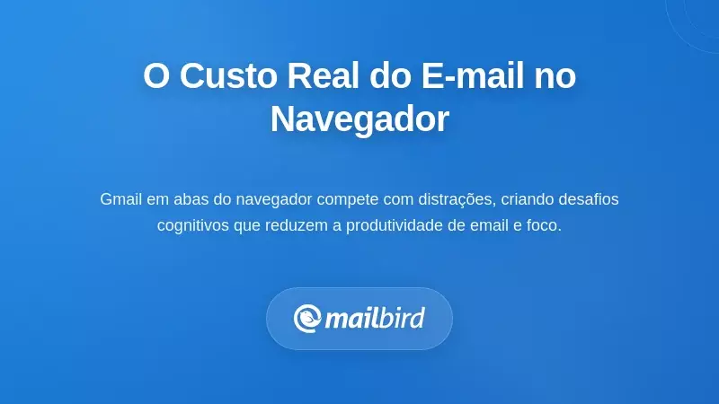 Profissional sobrecarregado por m&uacute;ltiplas abas do Gmail no navegador mostrando desafios de gerenciamento de email