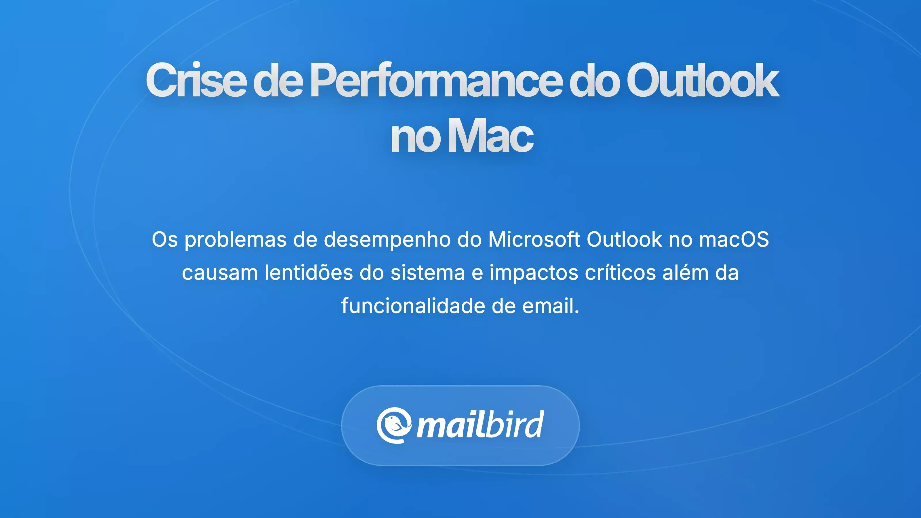Problemas de desempenho do Mac causados pelo Microsoft Outlook, mostrando alto uso de CPU e lentid&atilde;o do sistema