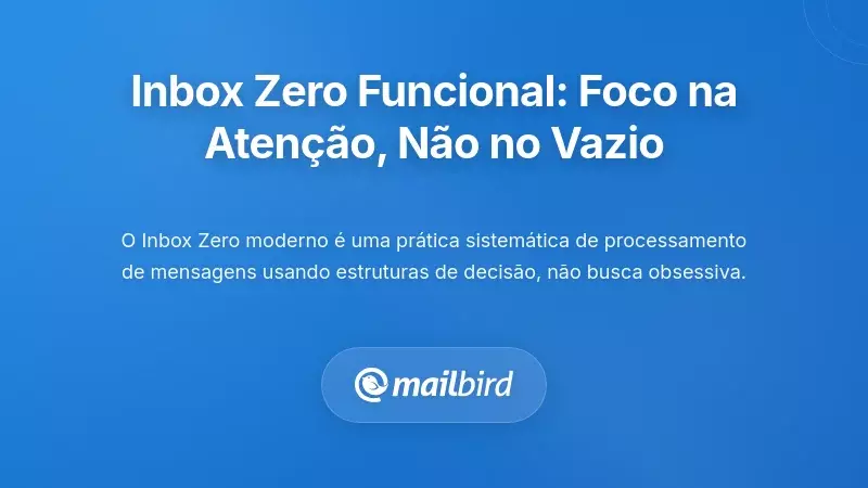 Compreender a Gestão de E-mail Inbox Zero Funcional: Trata-se de Atenção, Não de Caixas de Entrada Vazias