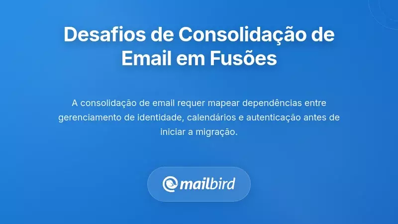 Compreender os Desafios da Consolidação de E-mails em Fusões