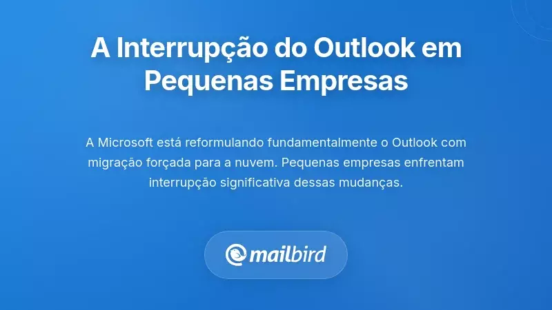 Compreender a Disrupção do Outlook que Enfrentam as Pequenas Empresas