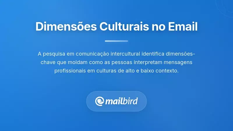 Compreender as Dimensões Culturais na Comunicação por E-mail