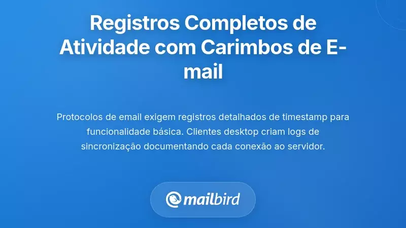 Como os carimbos temporais do e-mail criam registos abrangentes de atividade