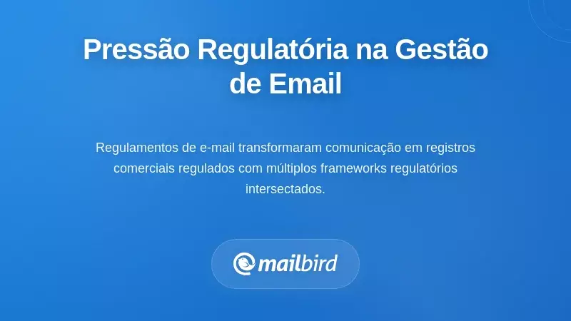 Compreender a Pressão Regulamentar na Gestão de Emails