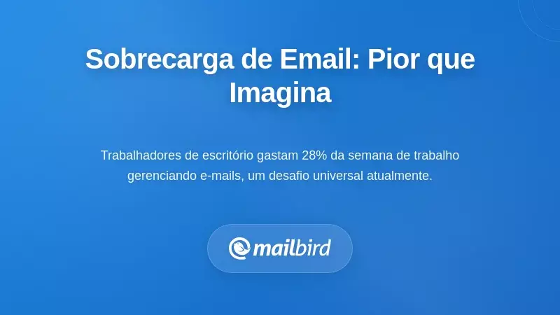 A Real Dimens&atilde;o do Gerenciamento do Excesso de E-mails: &Eacute; Pior do Que Pensa