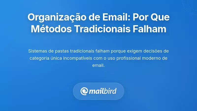 Compreender os Fundamentos da Organiza&ccedil;&atilde;o de E-mails: Porque as Abordagens Tradicionais Falham