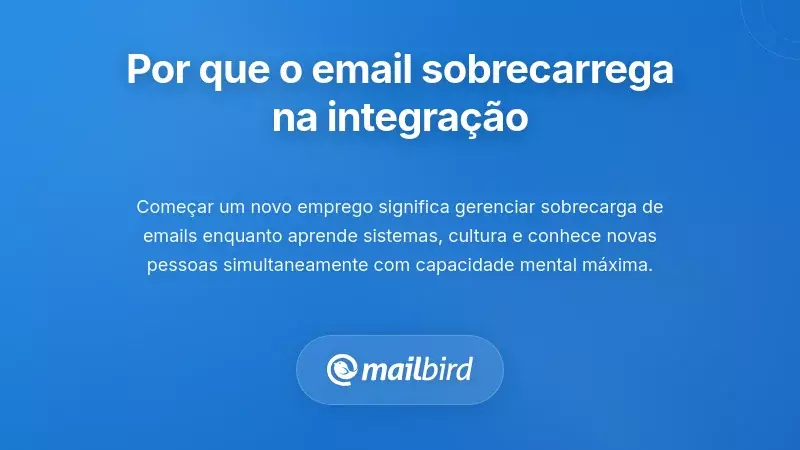 Compreender Porque o Email Se Torna Sobrecarregado Durante a Integração