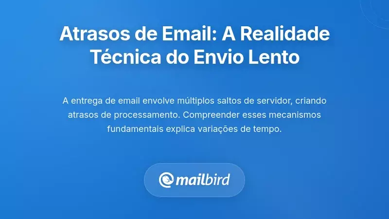 Compreender os atrasos na entrega de e-mails: A realidade t&eacute;cnica por detr&aacute;s da entrega lenta das mensagens