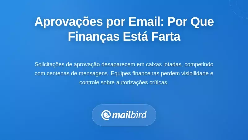 O Problema da Aprovação por Email: Por Que as Equipas Financeiras Estão Cansadas
