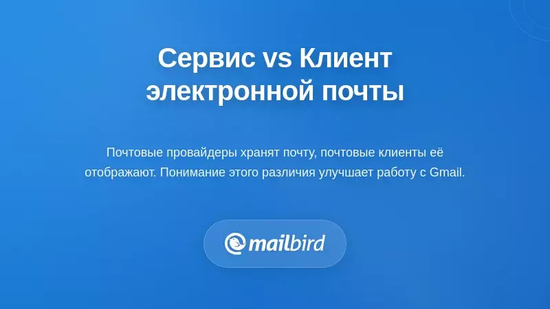 Понимание различий между почтовым сервисом и почтовым клиентом