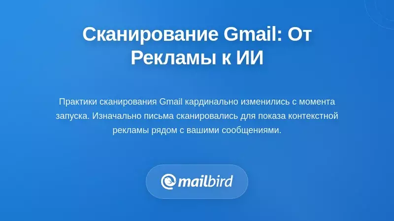 Эволюция практик сканирования Gmail: от рекламы к ИИ