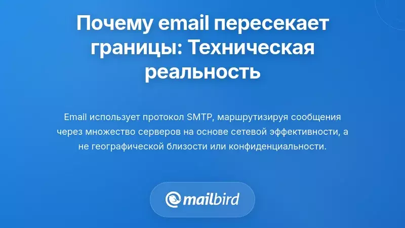 Почему электронная почта естественно пересекает границы: техническая реальность