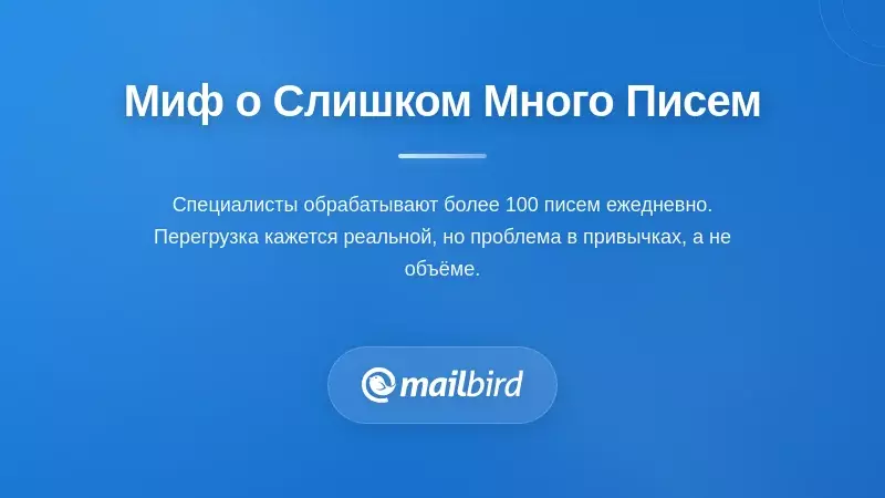 Профессионал, перегруженный постоянными уведомлениями по электронной почте, снижающими продуктивность на рабочем месте на 40%