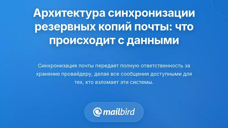 Архитектура синхронизации резервного копирования электронной почты: понимание того, что происходит с вашими данными