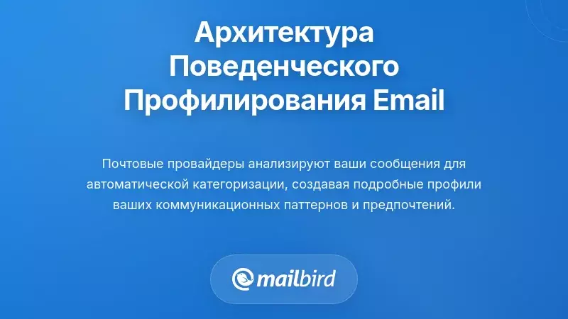 Архитектура поведенческого профилирования на основе электронной почты