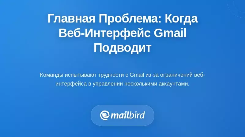 Понимание основополагающей проблемы: когда веб-интерфейс Gmail не справляется