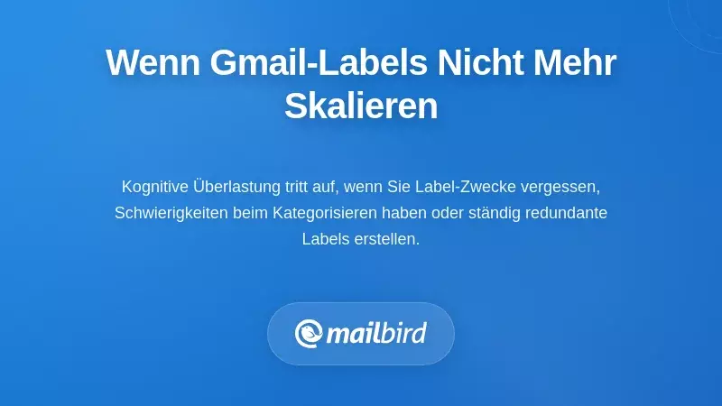 Erkennen, wann Ihre Gmail-Labels nicht mehr skalieren