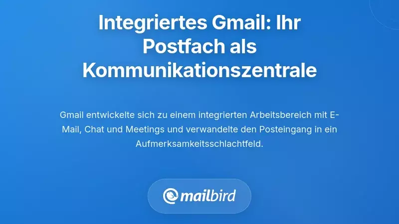 Integriertes Gmail: Wenn Ihr Posteingang zum Kommunikationszentrum wird