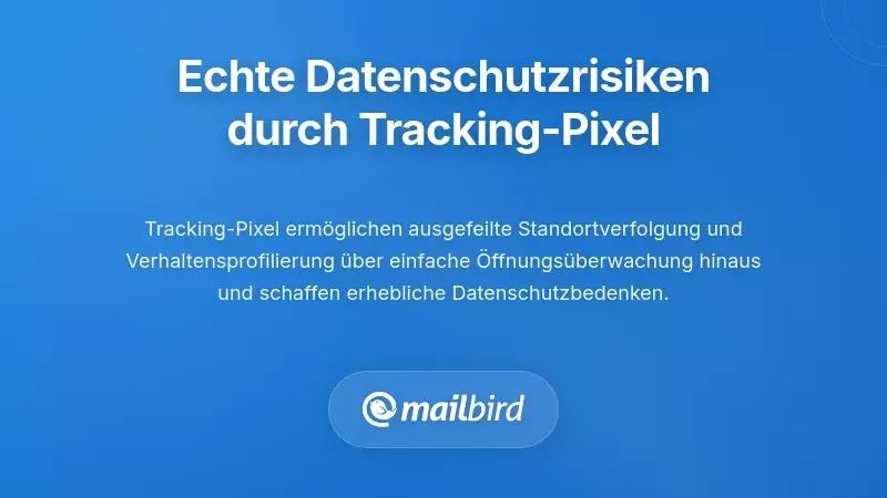 Illustration, die E-Mail-Tracking-Pixel und Datenschutzrisiken bei digitalen Kommunikationen zeigt