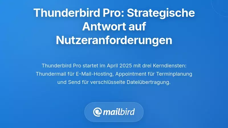 Das Aufkommen von Thunderbird Pro: Eine strategische Antwort auf die Bed&uuml;rfnisse der Nutzer