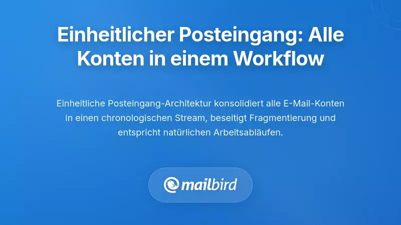 Die Unified Inbox L&ouml;sung: Mehrere Konten in einheitliche Arbeitsabl&auml;ufe konsolidieren