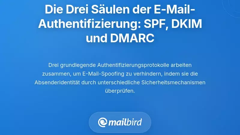 Die drei Säulen der E-Mail-Authentifizierung: SPF, DKIM und DMARC