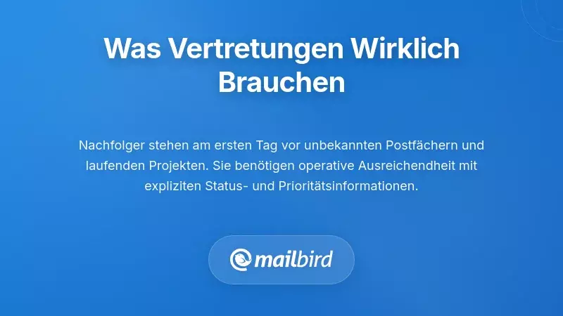 Was Ersatzpersonen wirklich brauchen, um direkt durchstarten zu können