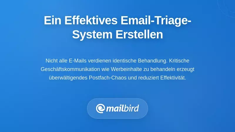 Kleinunternehmer organisiert E-Mails mit einem Triage-System mit Priorit&auml;tskennzeichnungen und Ordnern