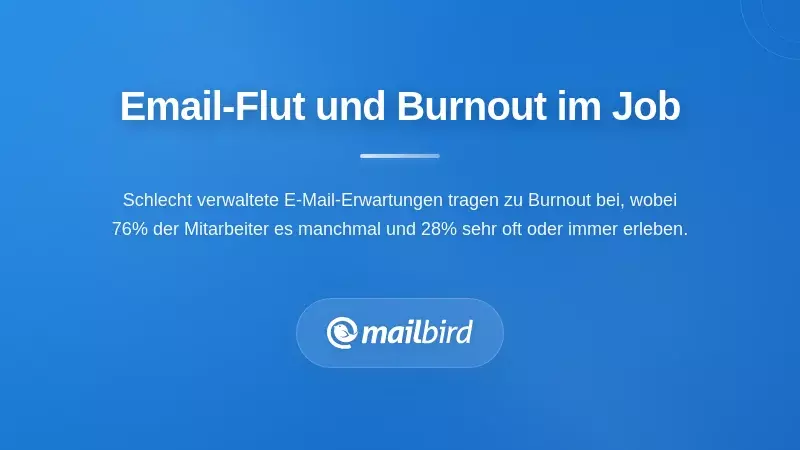 Die Verbindung zwischen E-Mail-Überlastung und Burnout am Arbeitsplatz