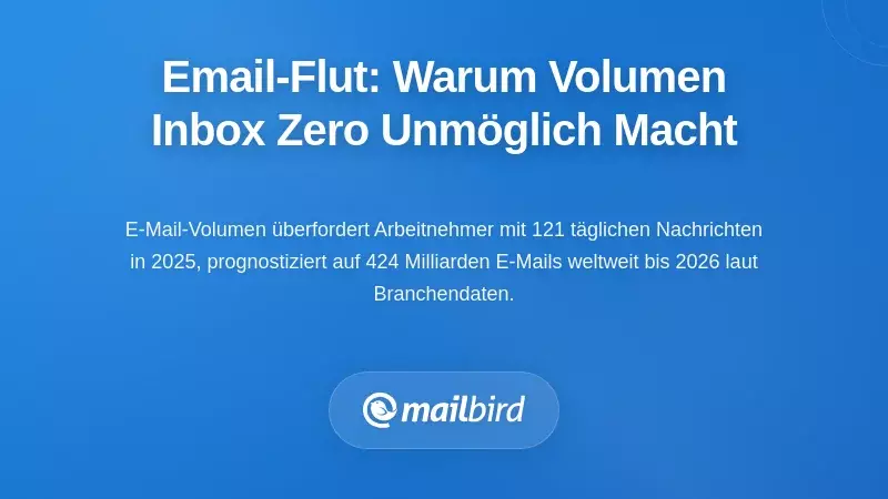 Das Ausma&szlig; der E-Mail-&Uuml;berlastung: Warum das Volumen Zero unhaltbar macht