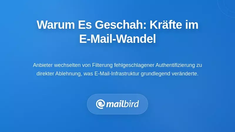 Warum das passiert ist: Die Kr&auml;fte, die die E-Mail-Infrastruktur umgestalten