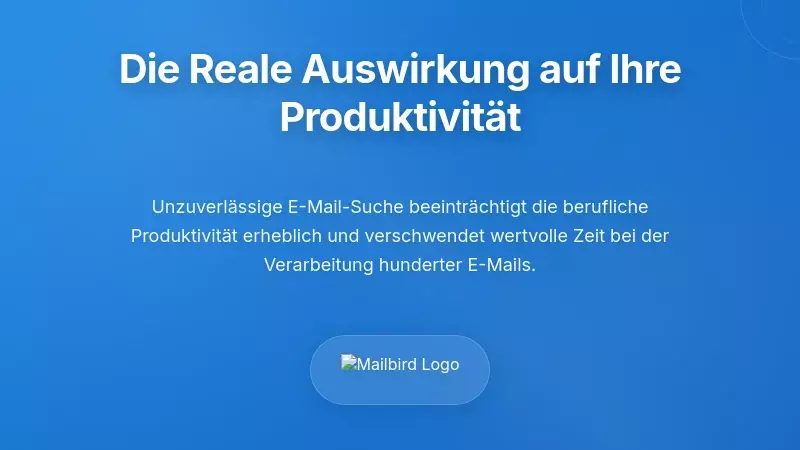 Fachkraft kämpft mit Apple Mail Suchproblemen, die die tägliche E-Mail-Produktivität beeinträchtigen