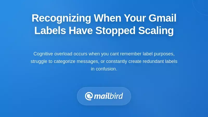 Recognizing When Your Gmail Labels Have Stopped Scaling