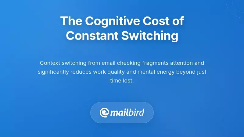 Professional experiencing cognitive fatigue from constant email context switching