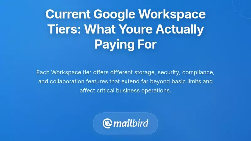 Current Google Workspace Tiers: What You're Actually Paying For