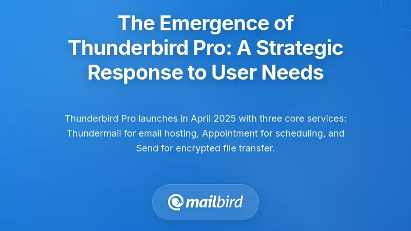 The Emergence of Thunderbird Pro: A Strategic Response to User Needs