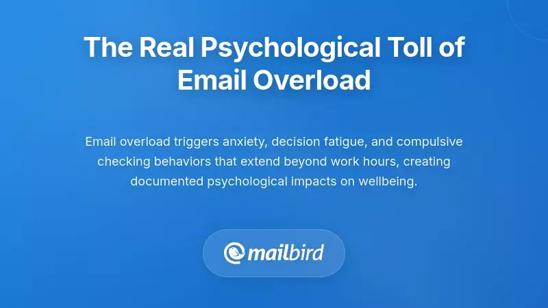 Person experiencing stress and mental fatigue from email overload at computer desk