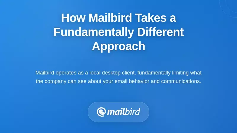 How Mailbird Takes a Fundamentally Different Approach