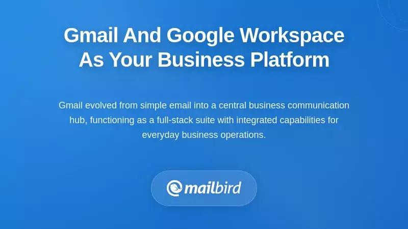 Gmail And Google Workspace As Your Business Platform