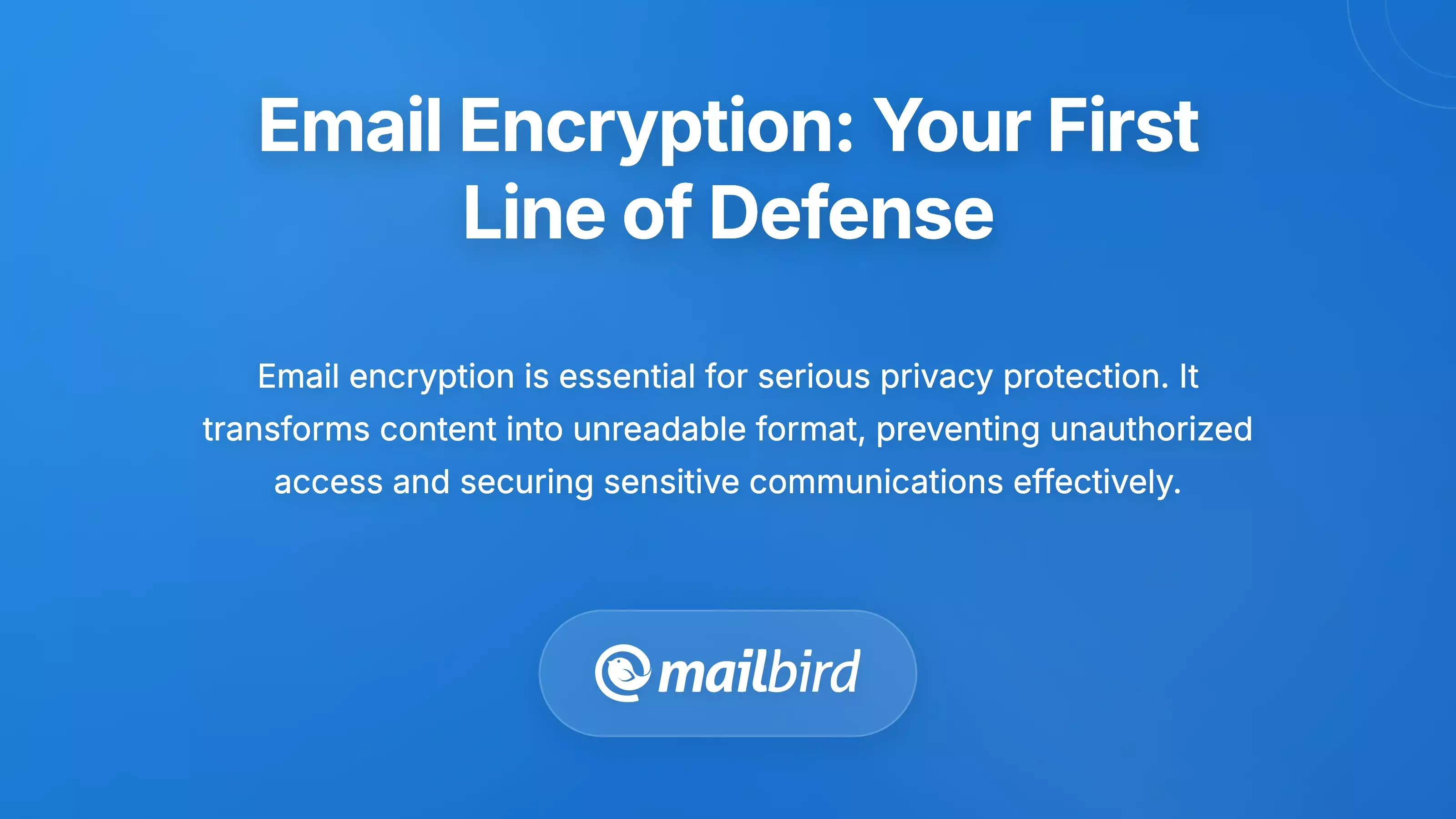 Email encryption padlock icon securing digital messages from data leaks and unauthorized access