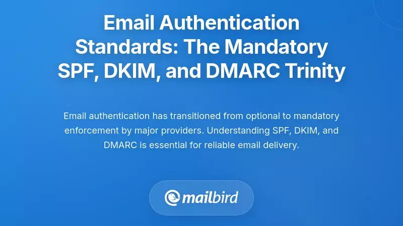 Email Authentication Standards: The Mandatory SPF, DKIM, and DMARC Trinity
