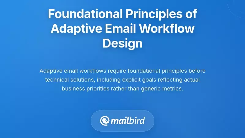 Foundational Principles of Adaptive Email Workflow Design
