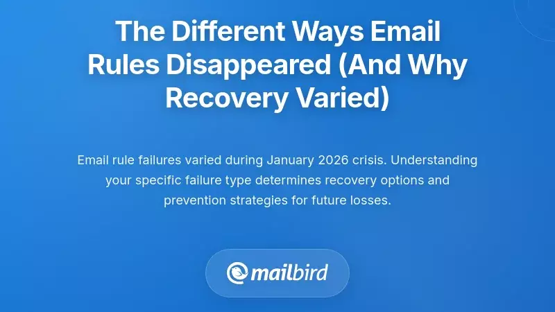 The Different Ways Email Rules Disappeared (And Why Recovery Varied)