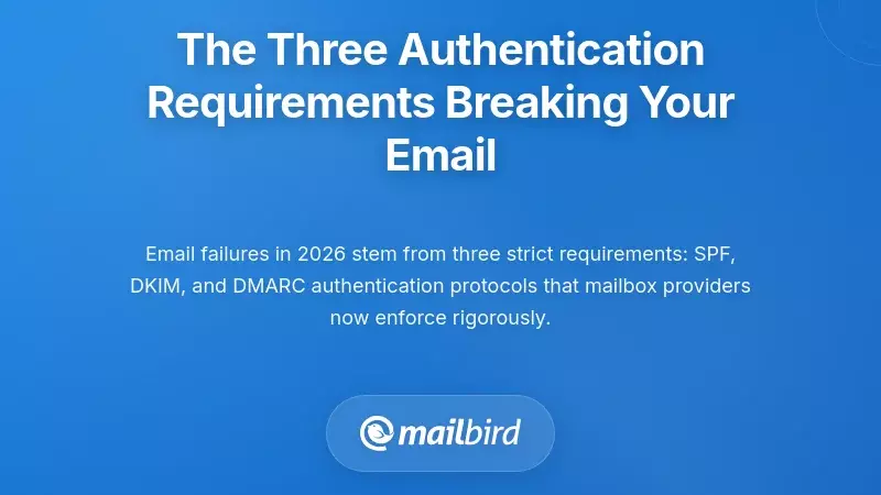 The Three Authentication Requirements Breaking Your Email
