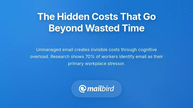 Organizational costs of unmanaged email visualized with interconnected gears representing hidden productivity losses