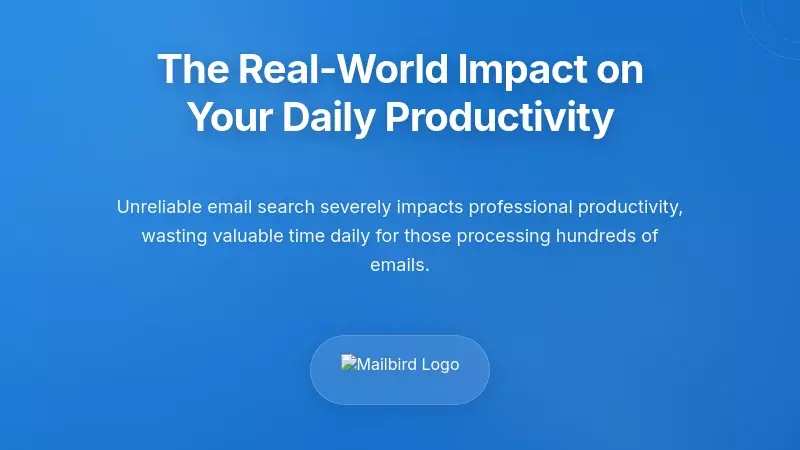 Professional struggling with Apple Mail search affecting daily email productivity