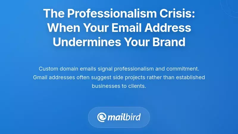The Professionalism Crisis: When Your Email Address Undermines Your Brand
