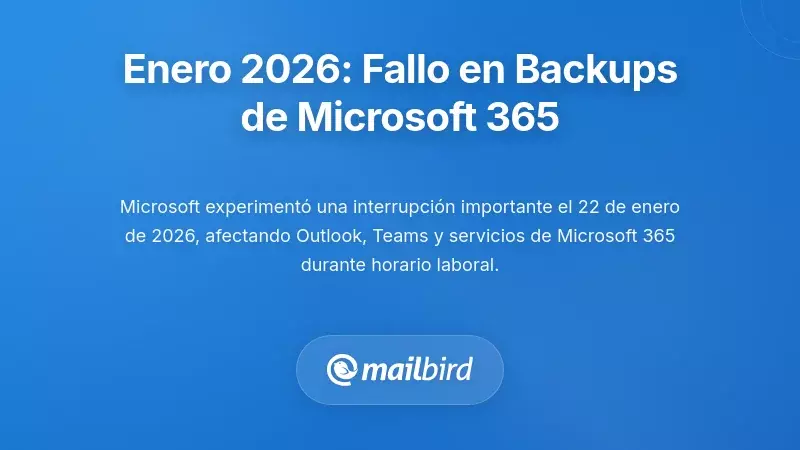 Enero de 2026: Cuando fallaron los sistemas de respaldo de Microsoft 365